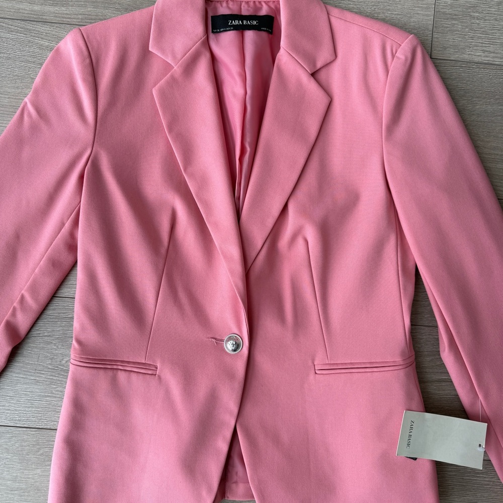 Zara Classic Pink Blazer for Women